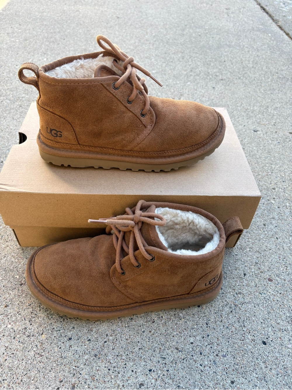 UGG Neumel Chestnut Suede Boots Women’s Size_6